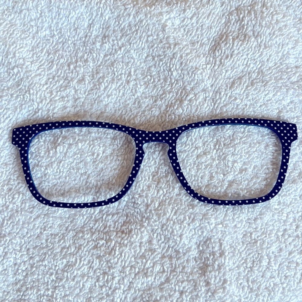 🍉🍉🍉Pair Eyewear Casper Top Frame Navy Pin Dot